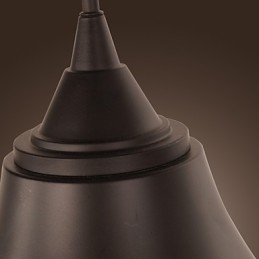 Artystyczna lampa ścienna z kloszem i uchwytem metalowym w stylu retro