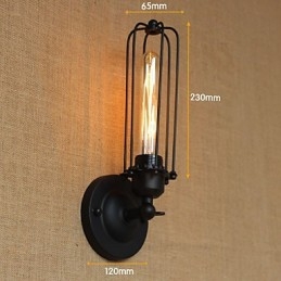 Retro Minimalistyczny Industrialny Nocny Korytarz Schody Balkon Dekoracyjny Kinkiet Ścienny