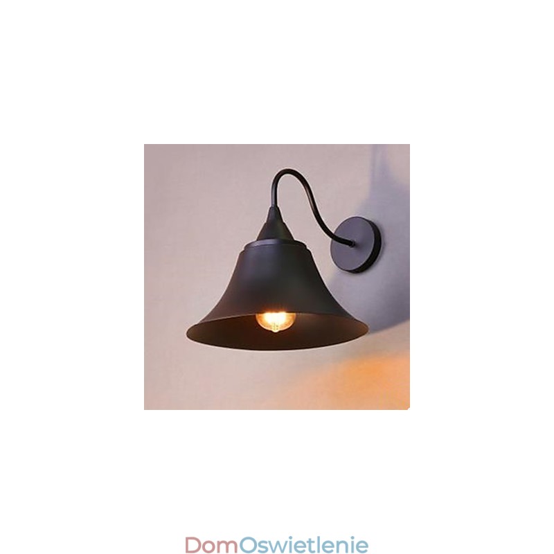 Amerykańska lampa ścienna z żelaznym kapturkiem w stylu country Lampa ścienna z kutego żelaza Archaizuj Przywracanie starożytnych sposobów