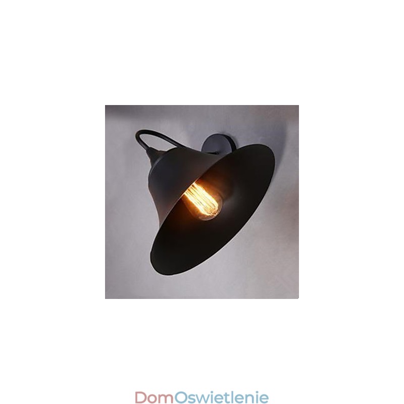 Amerykańska lampa ścienna z żelaznym kapturkiem w stylu country Lampa ścienna z kutego żelaza Archaizuj Przywracanie starożytnych sposobów