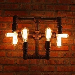 Kinkiety ścienne Retro Bar Żelazo Mini Styl Rustykalny Domek Metalowy