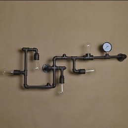 Kinkiety ścienne 5 świateł rura wodna żelazo styl mini styl industrialny rustykalny metal
