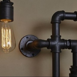 Kinkiety ścienne 5 świateł rura wodna żelazo styl mini styl industrialny rustykalny metal