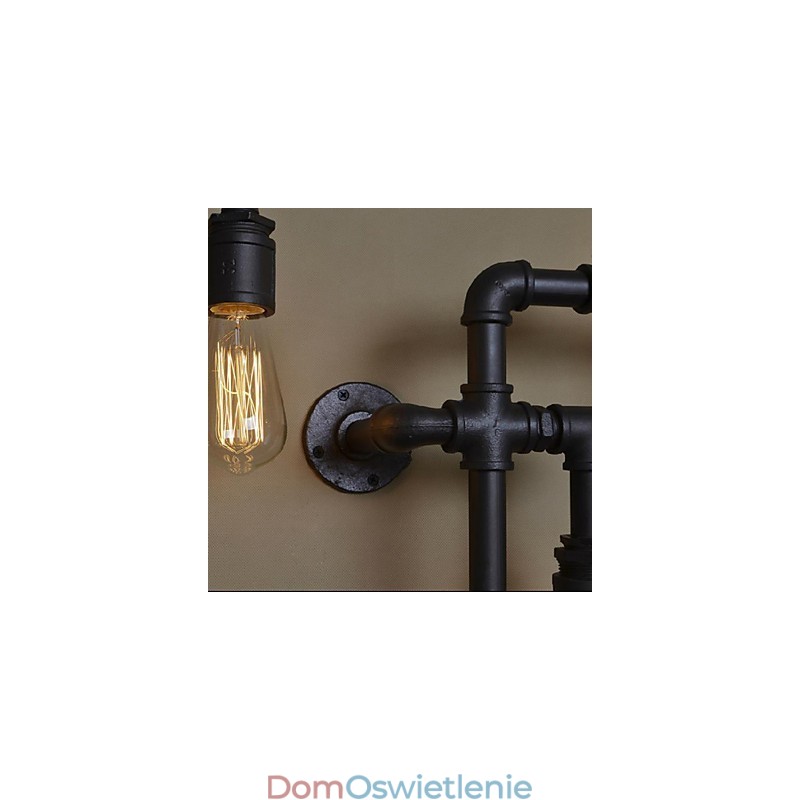 Kinkiety ścienne 5 świateł rura wodna żelazo styl mini styl industrialny rustykalny metal