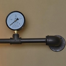 Kinkiety ścienne 5 świateł rura wodna żelazo styl mini styl industrialny rustykalny metal
