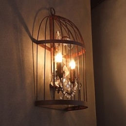 Kinkiety ścienne w stylu Mini Rustykalny domek Metal