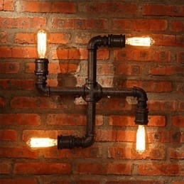 Kinkiety ścienne Retro Bar Żelazo Mini Styl Rustykalny Domek Metalowy