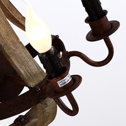 Antyczny amerykański rustykalny drewniany ścienny lampa beczka na wino lampa do salonu i sypialni