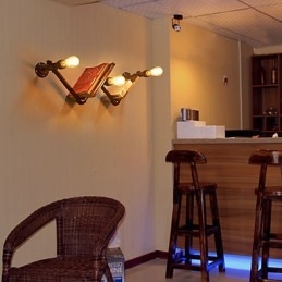 Retro Metalowe szafki nocne Kinkiet Wiejski Pastoralny Salon Kinkiety Jadalnia Kinkiet