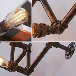 Retro Metalowe szafki nocne Kinkiet Wiejski Pastoralny Salon Kinkiety Jadalnia Kinkiet