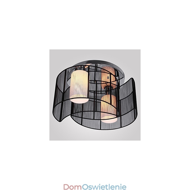 Lampa sufitowa nowoczesny design 2 światła czarny