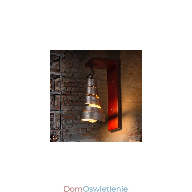Antyczne kinkiety drewniane 1 światło