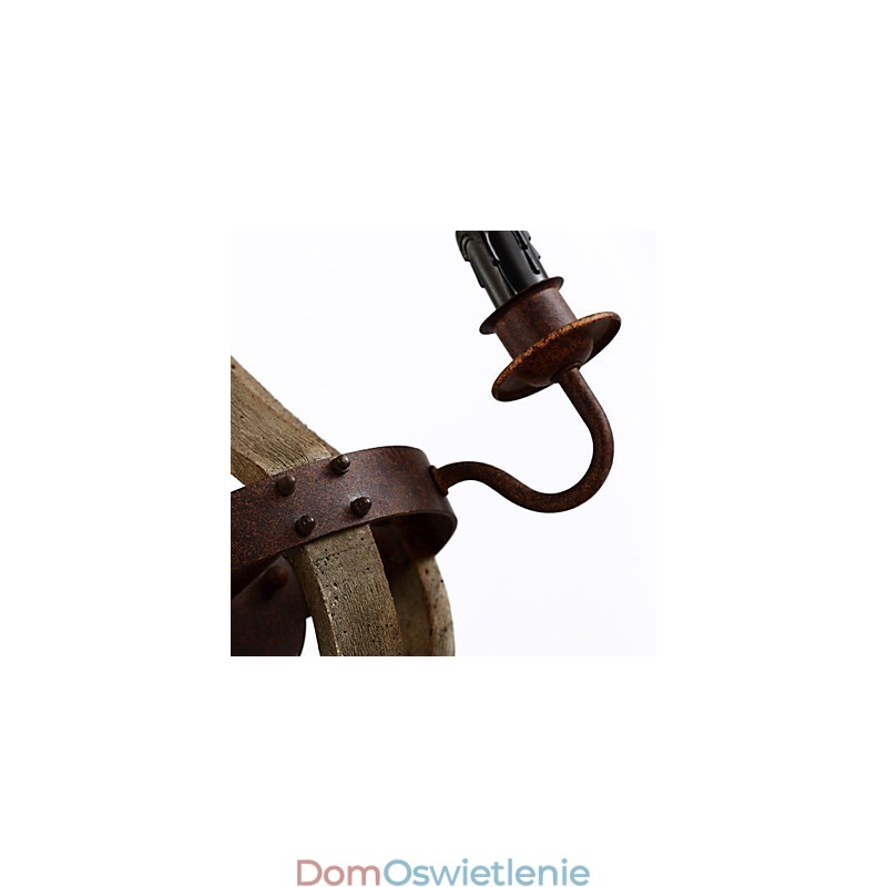 Kinkiety ścienne w stylu miniaturowym Rustykalny domek z drewna bambusowego
