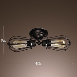 2-punktowa złota lampa ścienna w stylu antycznym