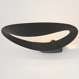 Artystyczna lampa ścienna z 1 światłem w kolorze czarnym i białym