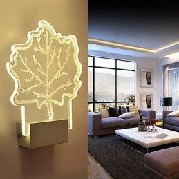 Lampa ścienna akrylowa PCV Lampa świetlna Chip Nowoczesny Współczesny Metal