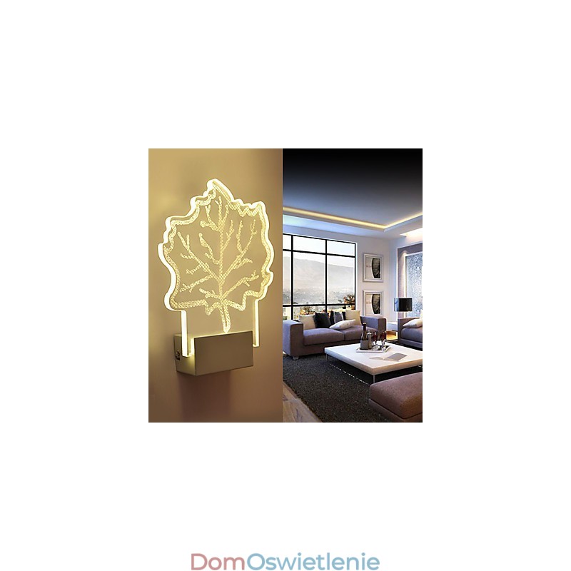 Lampa ścienna akrylowa PCV Lampa świetlna Chip Nowoczesny Współczesny Metal