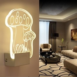 Lampa ścienna akrylowa PCV Lampa świetlna Nowoczesna współczesna metalowa