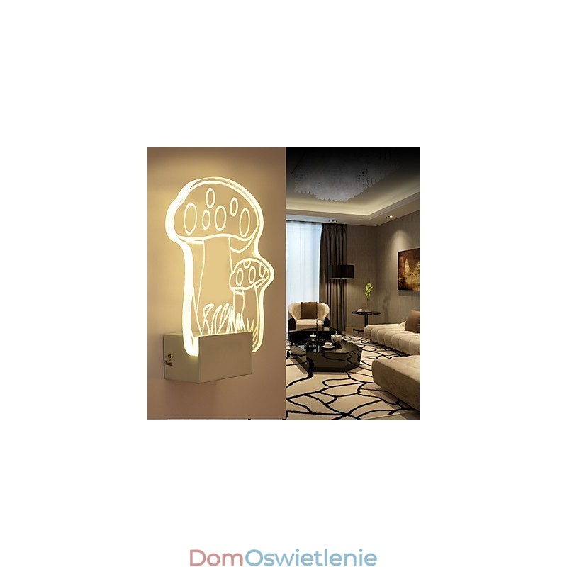 Lampa ścienna akrylowa PCV Lampa świetlna Nowoczesna współczesna metalowa