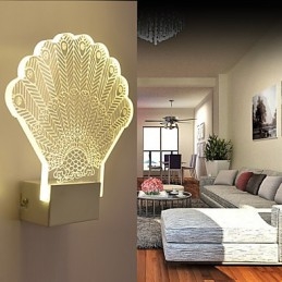 Lampa ścienna akrylowa PCV Lampa świetlna Nowoczesna współczesna metalowa