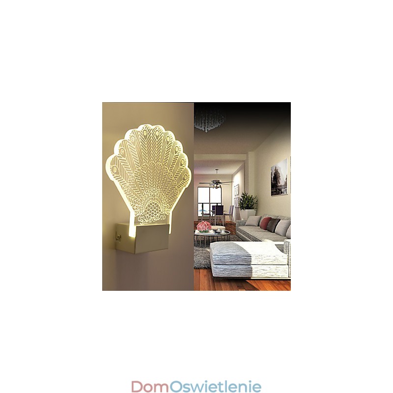 Lampa ścienna akrylowa PCV Lampa świetlna Nowoczesna współczesna metalowa