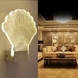 Lampa ścienna akrylowa PCV Lampa świetlna Nowoczesna współczesna metalowa
