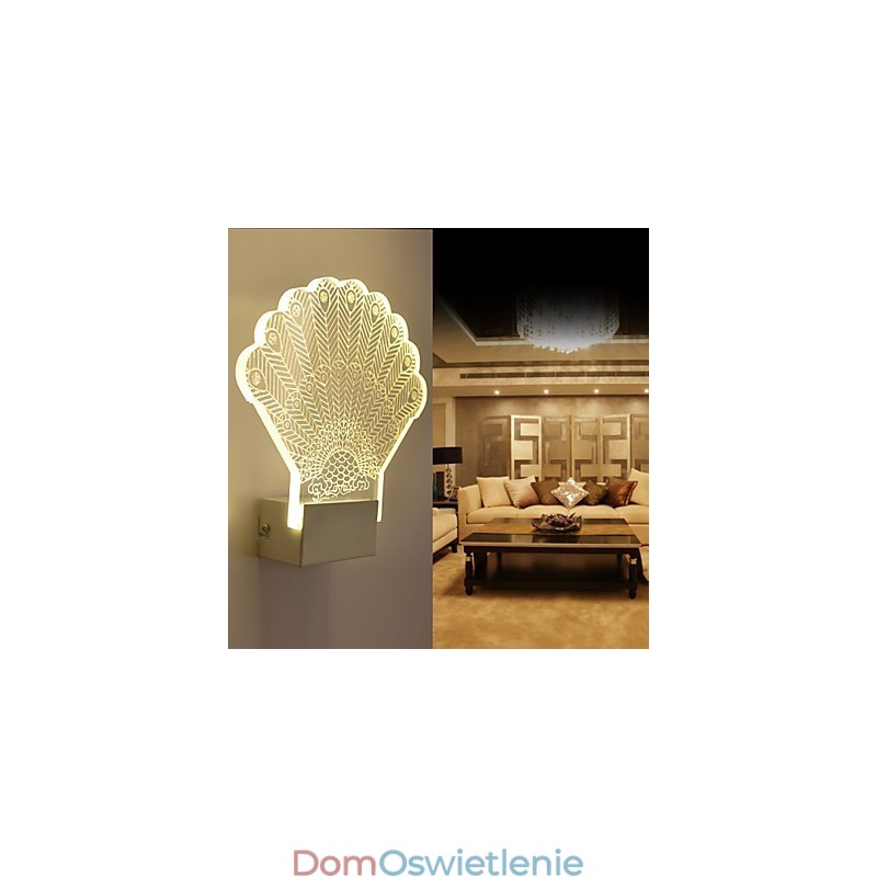 Lampa ścienna akrylowa PCV Lampa świetlna Nowoczesna współczesna metalowa