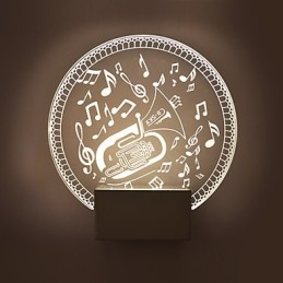 Lampa ścienna akrylowa PCV Lampa świetlna Nowoczesna współczesna metalowa