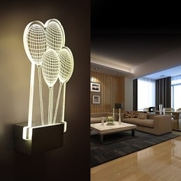 Lampa ścienna akrylowa PVC Lampa świetlna Nowoczesna współczesna metalowa