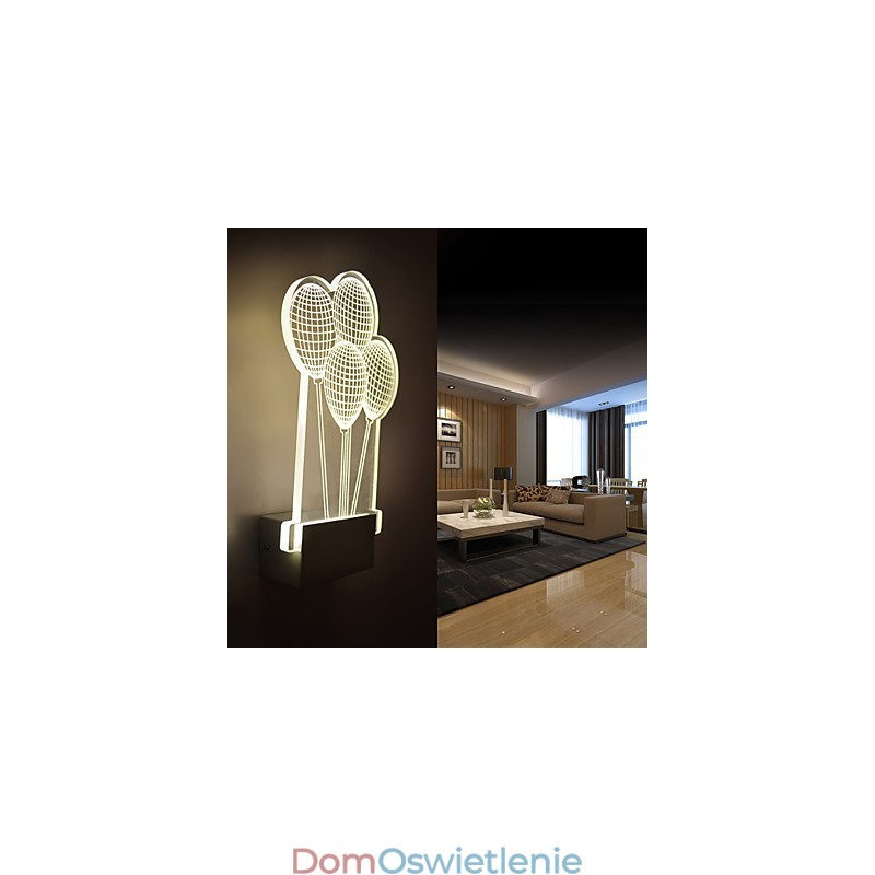 Lampa ścienna akrylowa PVC Lampa świetlna Nowoczesna współczesna metalowa