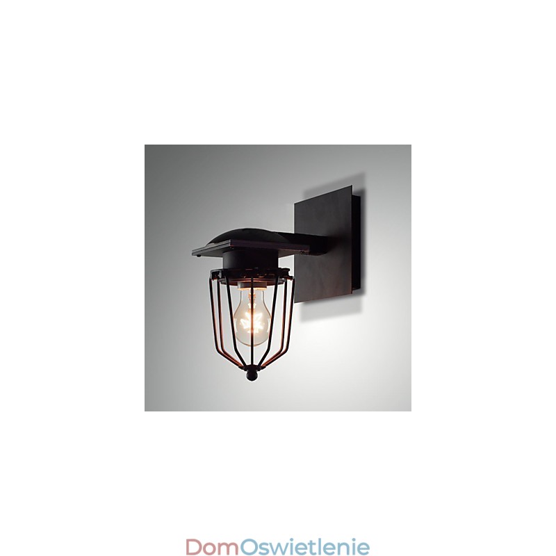 Retro kute kinkiety pojedyncza głowica antyczna lampa ścienna wspomnienie lampy Loft amerykański żelazo vintage małe klatki kinkiet