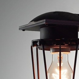Retro kute kinkiety pojedyncza głowica antyczna lampa ścienna wspomnienie lampy Loft amerykański żelazo vintage małe klatki kinkiet