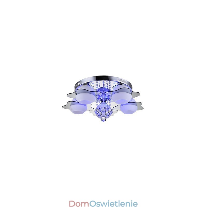 Zdalne sterowanie 5 światłami z niebiesko-czerwonymi nowoczesnymi lampami sufitowymi do montażu natynkowego