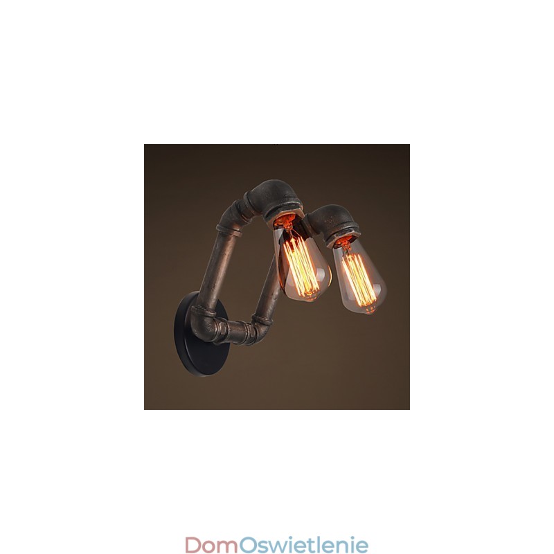 Retro metalowa lampa ścienna do kawiarni