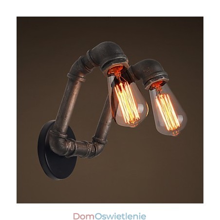 Retro metalowa lampa ścienna do kawiarni