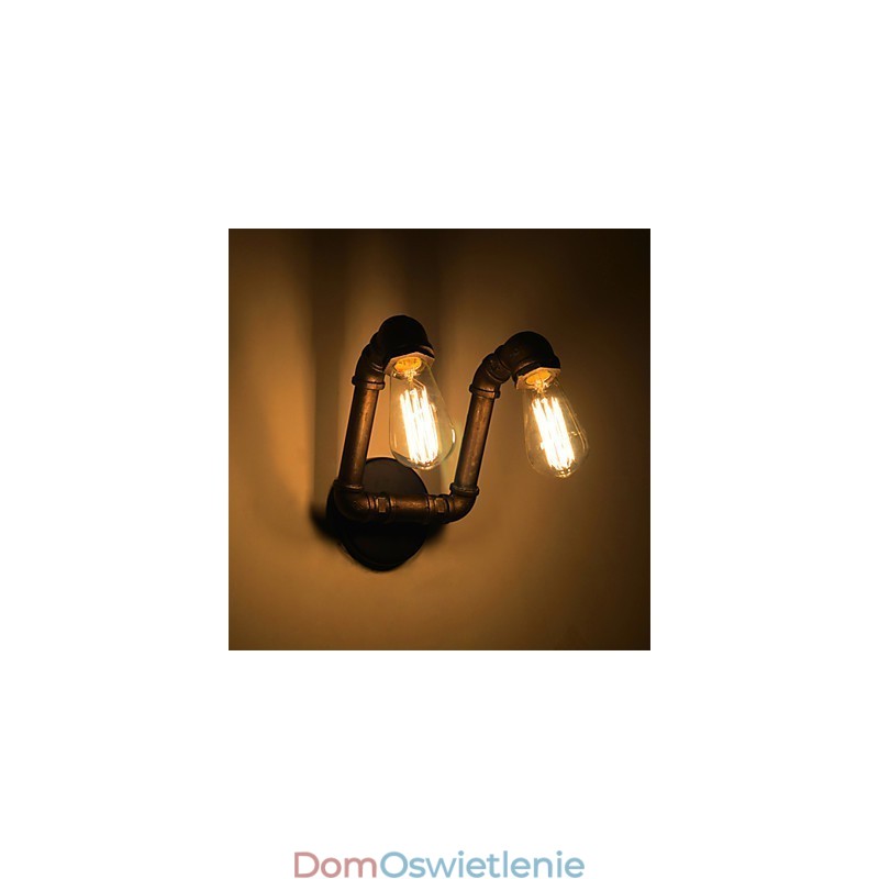 Retro metalowa lampa ścienna do kawiarni