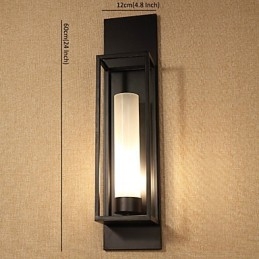 Kinkiety Kinkiety Rustykalny domek Metal Jadalnia Sypialnia Czytelnia Metal + Szkło