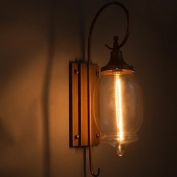 Kinkiety do domu Kinkiety Minimalistyczne wnętrze Korytarz Lampa z kutego żelaza Sypialnia Lampki nocne do salonu
