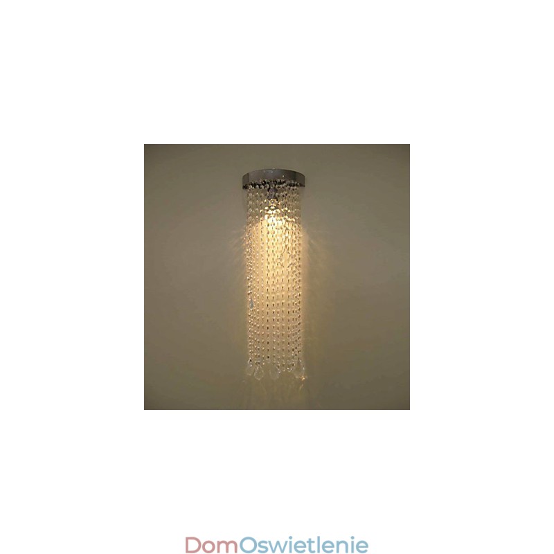50W MR16 Chromowana lampa ścienna z łańcuchami kryształowymi