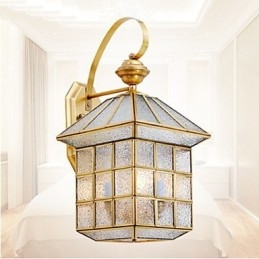Lampa zewnętrzna Lampa ogrodowa Lampa zewnętrzna Pełna miedź Lampa D