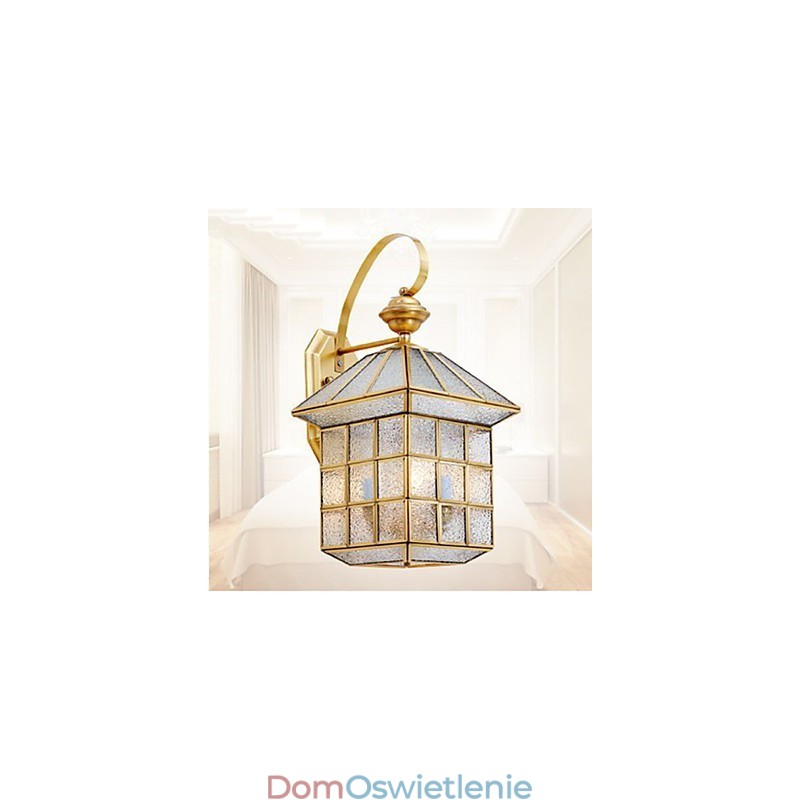 Lampa zewnętrzna Lampa ogrodowa Lampa zewnętrzna Pełna miedź Lampa D