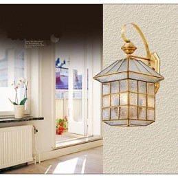 Lampa zewnętrzna Lampa ogrodowa Lampa zewnętrzna Pełna miedź Lampa D