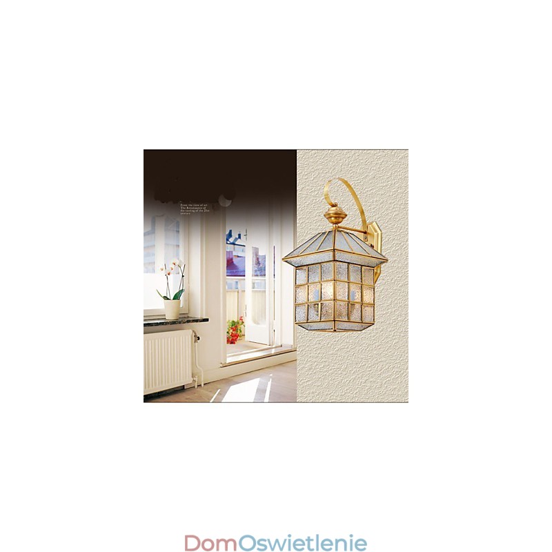 Lampa zewnętrzna Lampa ogrodowa Lampa zewnętrzna Pełna miedź Lampa D