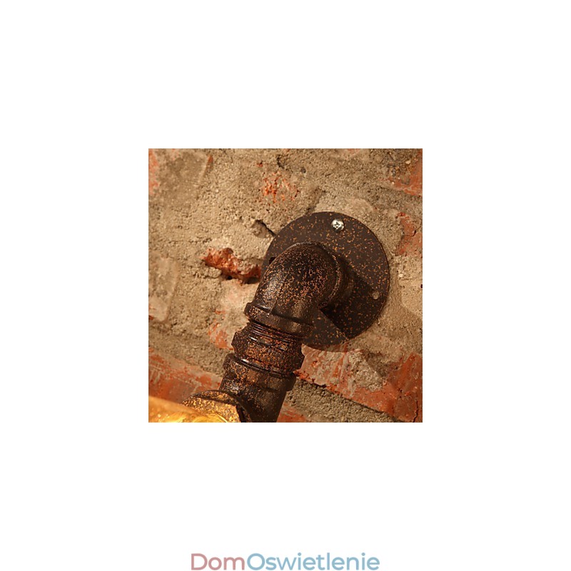 Kinkiety ścienne retro w stylu mini rustykalnym, domek metalowy