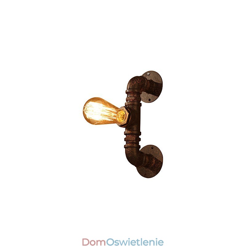 Kinkiety ścienne retro w stylu mini rustykalnym, domek metalowy