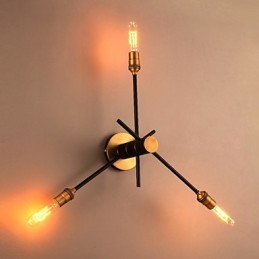 Amerykański kreatywny loft przywracający starożytne sposoby to lampy ścienne w magazynie