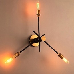 Amerykański kreatywny loft przywracający starożytne sposoby to lampy ścienne w magazynie