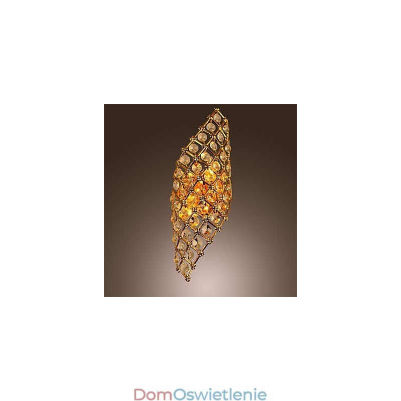 Artystyczna kryształowa lampa ścienna z 2 światłami