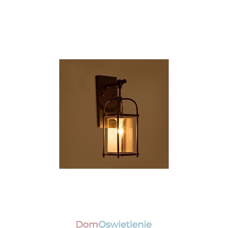 Kreatywne lampy w stylu industrialnym, lampy ścienne w stylu Ameryki Północnej z żarówką Edisona w kształcie fletu w środku, dekoracyjne światła barowe
