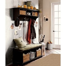 Inspirowana naturą lampa ścienna z żelaza z przezroczystym szklanym kloszem